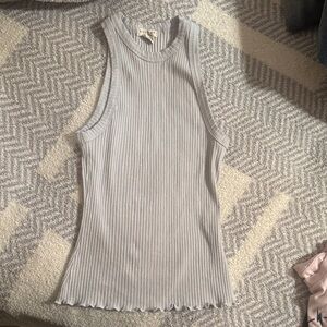 Billabong Light Gray/ very light bluish Ribbed Tank Top
